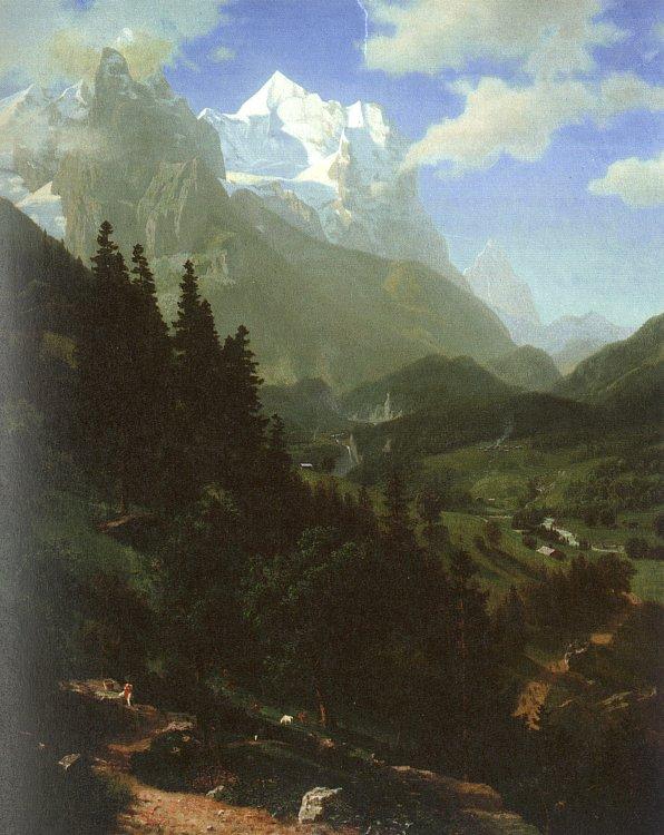 Bierstadt, Albert The Wetterhorn France oil painting art
